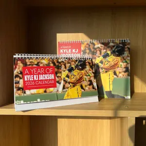KJ 2026 CALENDAR, Viral Baseball Star Wall Calendar & Desk Calendar 2026, Gift For Fans