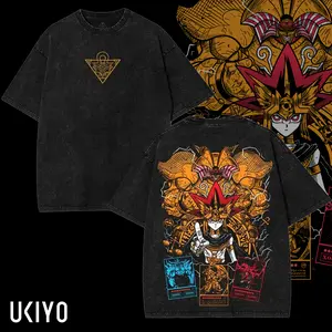 God Card exodia ra obelisk osiris Yugioh Yu-gi-oh Monster Card Yugi Muto anime manga game 2 sided Washed Tshirt, Hoodie unisex graphic tee 90s Cotton shirt Top