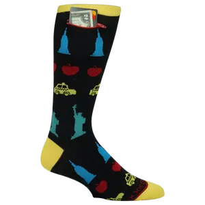 Pocket Socks®, Multi-Icon, One Size Fits Most - Mary Ellis