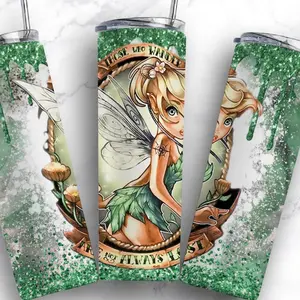 20oz Tinkerbell skinny tumbler