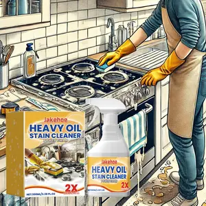 Heavy Oil Cleaner, Degreaser Foaming, Stain Remover, 1/2 Counts Stove Oven Cleaner, Household Kitchen Cleaner, Home Cleaning Supplies, Household Cleaning Supplies, Cleaning Agent, Cleaning Solution, Cleaner Liquid