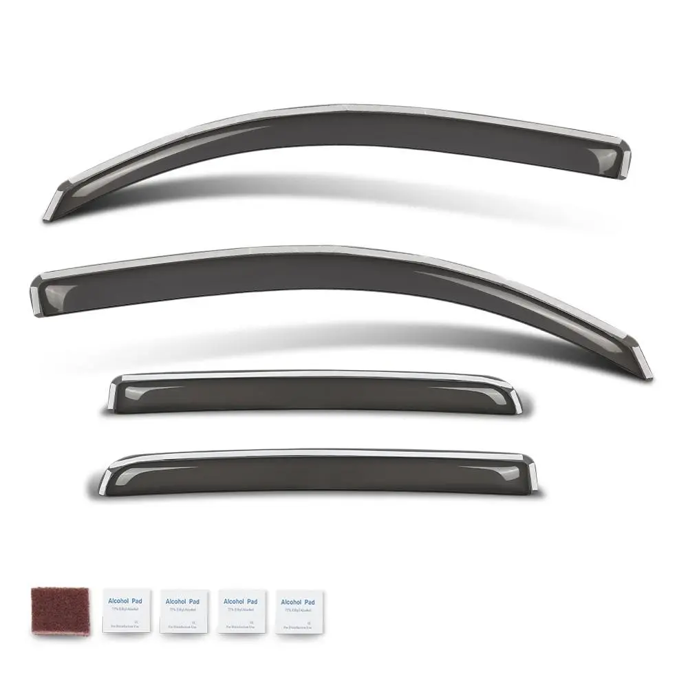 Rain Guards Fit For 2016-2023 Toyota Tacoma Double Cab Window Visor Deflector