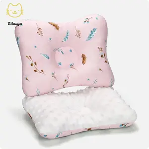 Baby Head Shaping Pillow Soft Double Sided Anti Flat Head Pillow Sleeping Support Pillow for Infant Flat Head Prevention