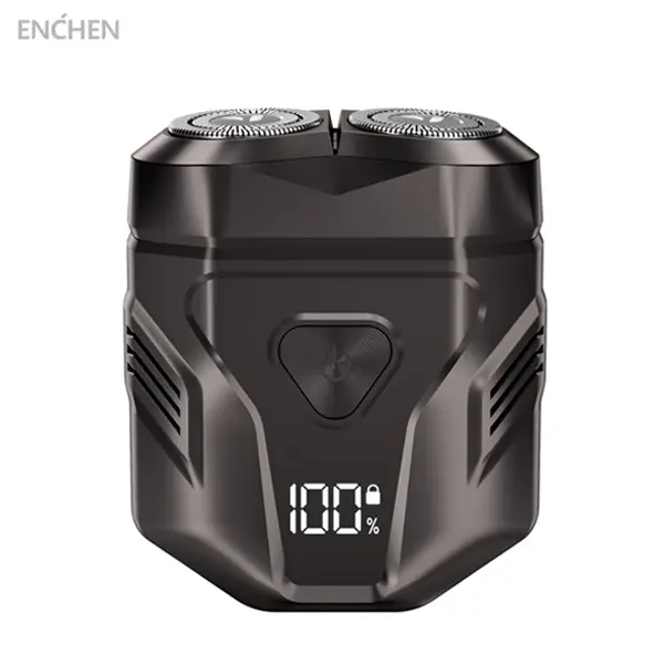 ENCHEN Portable Electric Shaver, Mini Electric Beard Shaver Waterproof & Comfortable Double-Ring Magnetic Cutter, One-Button Long Lasting for Travel & Daily Use