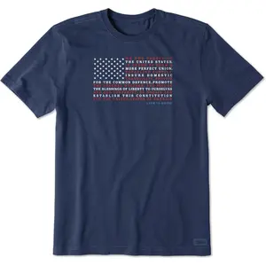 Life is Good Men's 4th of July Crusher Tee Shirt, Short Sleeve Cotton Graphic T-Shirts