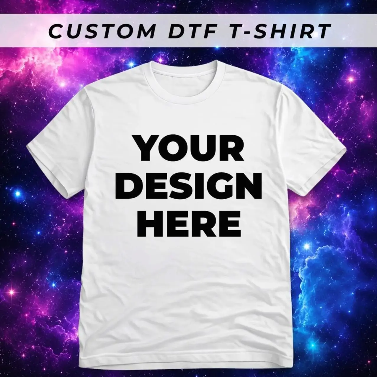 Custom DTF Printed T-Shirt | Personalized Graphic Tee | Your Design Printed on Shirt | Logo, Photo & Custom Artwork | Fast Next Day Shipping Z0J