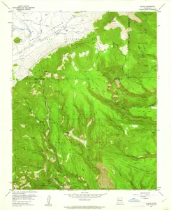 Bland New Mexico USGS Topographic Quadrangle Map, 1953, 1:24000