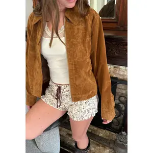 Faux Suede Jacket