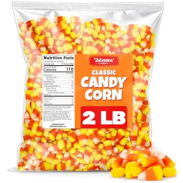 Taboom Classic Candy Corn, Made with Real Honey, 2 Pound Bag