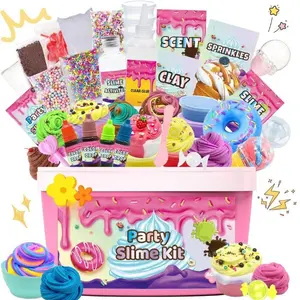 Mini Party Slime Kit for Girls & Boys – DIY Butter, Cloud & Foam Slime, Stress Relief Toys, Slime Making Party Favors, Easter Gift, Kids Craft Supplies