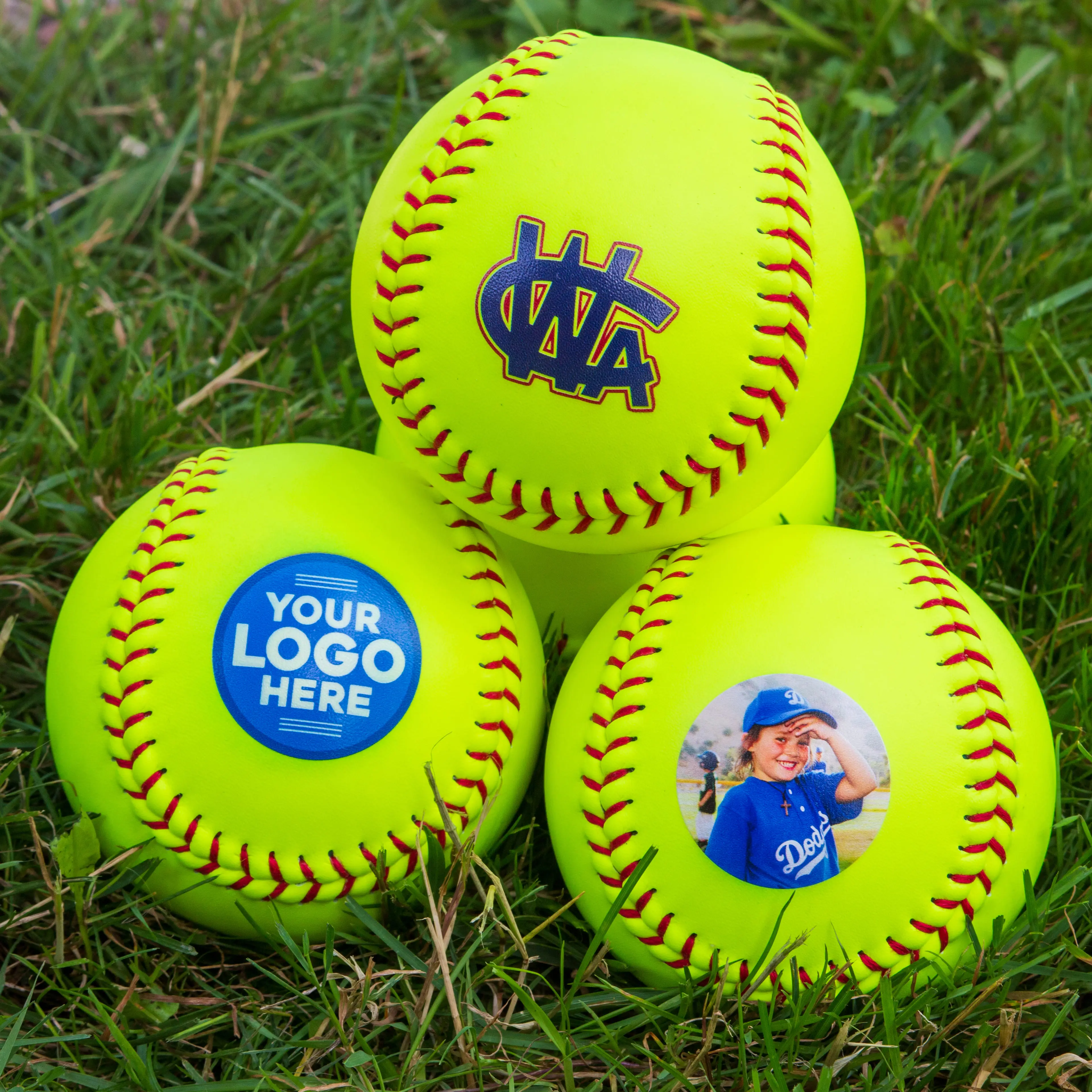 Custom Printed Softball, Leather