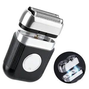 Type-C Fast Charge Men Electric Shaver, honeycomb close-fit net, washable detachable head, mini portable reciprocating daily shaver, Travel Shaver
