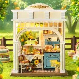 Wooden DIY Mini House Assembly Model Kit, Handmade Decorative Room Decoration, Perfect Gift for Valentine's Day Birthday Holidays