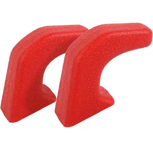 Bumper Tow Hook Covers, Tow Trailer Hitch Cover, Towing Hitch Sleeve Protector Trim For 2007-2025+ Jeep Wrangler JL,Gladiator JT,4XE,JK Exterior Accessories 2pcs Red