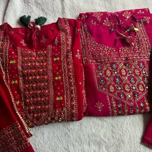 3piece georgette Anarkali kurti set. Nepali/ Indian/ Pakistani wear