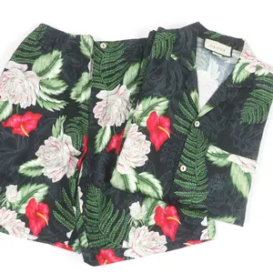 Pre-owned GUCCI Others Small Leather Goods Aloha Shirt Shorts Set
