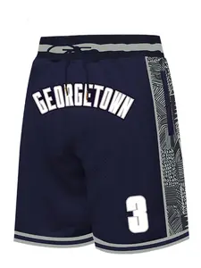 Men's Striped Trim Letter & Figure Patched Drawstring Waist Basketball Shorts, Casual Breathable Comfortable Zipper Pocket Design Shorts for Daily Wear Athletic Shorts