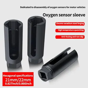 Japanese Oxygen Sensor Socket, Hex Bit Socket, Drive Sockets, Contains Oxygen Sensing Socket, Easy Installation Tool, Metal Working Part, Automotive Repair Accessory, Oxygen Sensor Wrench
