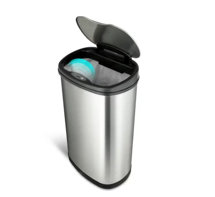 Automatic Kitchen Trash Can 13 Gallon Stainless Steel, Motion Sensor ...