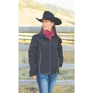 Women's Cheyenne Black Soft-Shell Jacket