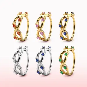 KUTLAN 20G Blossom Garden Ring — Nose Ring / Helix Ring / Earrings