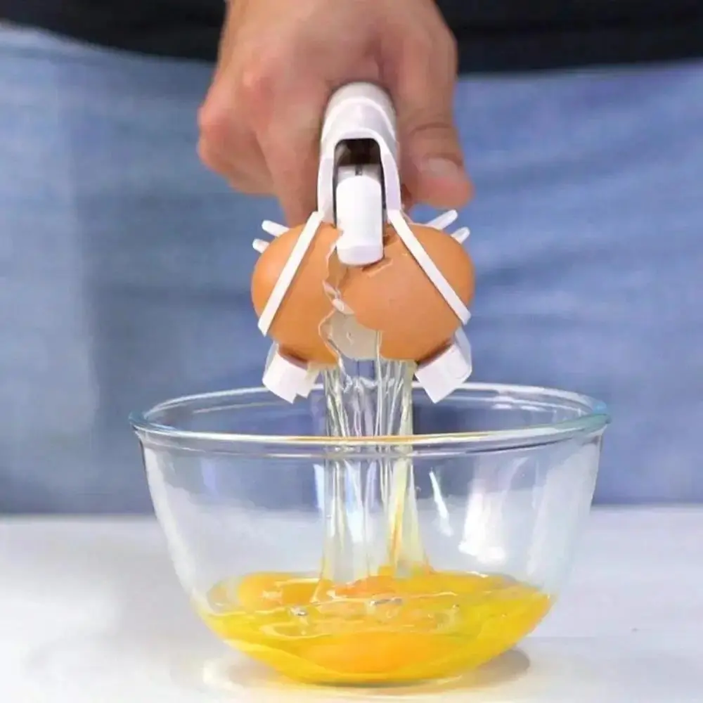 1pc Handheld Egg Shell Cracker Separator - Creative Egg Opener, Kitchen Gadget with Utensils for Kitchen