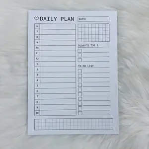 Daily Plans Sticky Notepad | B6 Size (5x7)