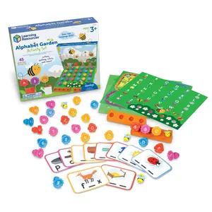Learning Resources Alphabet Garden Activity Set - 45 Pieces, Age 3+ Educational Indoor Games, Preschool Alphabet, Toddler Brain Toys, Toddler Preschool Learning