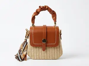Woven Round Handbag, Viral Summer Women's Handbag, Trendy Elegant Bag for Purchase