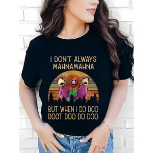 Vintage Muppet Mahna Mahna Tee - Soft, Stretchy, Unisex Crew Neck T-Shirt All-Season Wear, Comfortable Casual Style