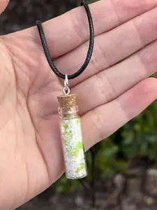 Prosperity Necklace Spell Jar Pendant Wealth Good Health Abundance Daily Anniversary Birthday