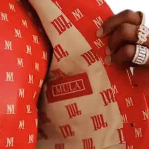 Red Mula Leather & Co blood red jacket and pants w/ fur Clothes Top Suits Menswear design graphic Gamis Beige Formal Casual