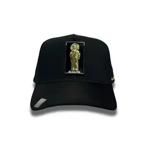 San Judas Big Boss SnapBack Hat for Men Classic Style Premium Materials Suede Bill 5 Panel Adjustable Luxury Cotton Cap