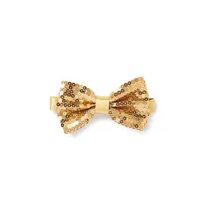 Men's Sequin Bow Tie - Champagne Gold
