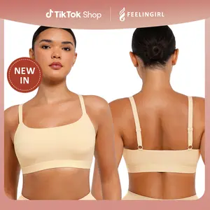 FeelinGirl Women's Unlined Wireless Bra - Comfortable and Breathable Sports Bra for Everyday Wear - Fit, Nylon on sale