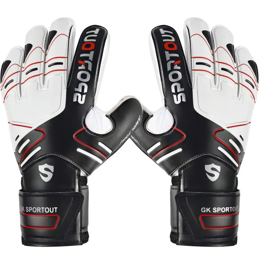 Youth & Adult Goalkeeper Gloves, Strong Grip For Tough Saves, Including Finger Protection To Prevent Injuries, Old Version
