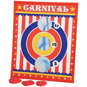 212 MAIN Carnival Bean Bag Toss - Lightweight Family Fun Tabletop Kids Game, Festive Carnival Theme Party Supply with Pre-Cut Holes, Score-Based Home Accessory, Family Fun Game, Tabletop Games