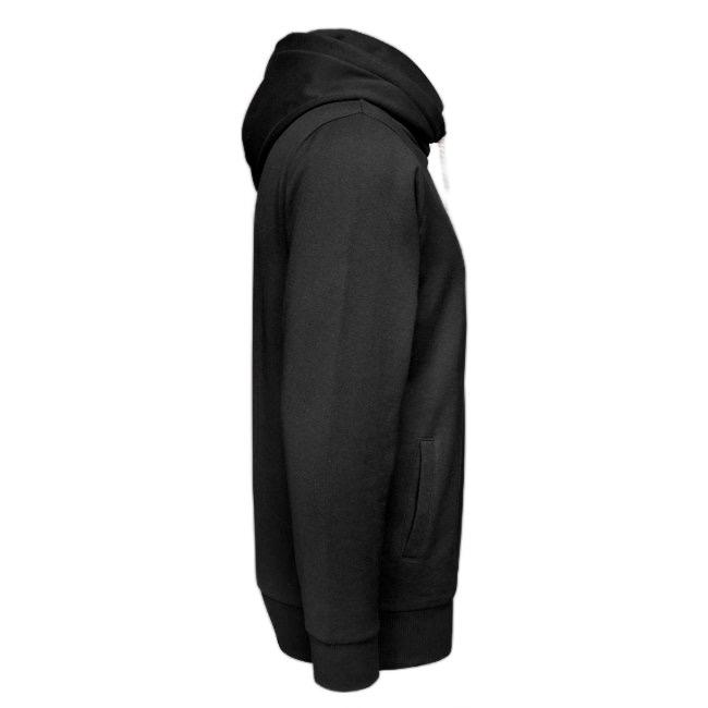 Code Without A Face Shawl Collar Hoodie - Black Pullover with Unique Graphic Design