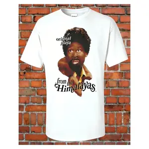 Vintage Friday Smokey "Original Playa From The Himalayas" Meme Graphic T-Shirt | 90s Classic Black Comedy Retro Streetwear Casual Tee