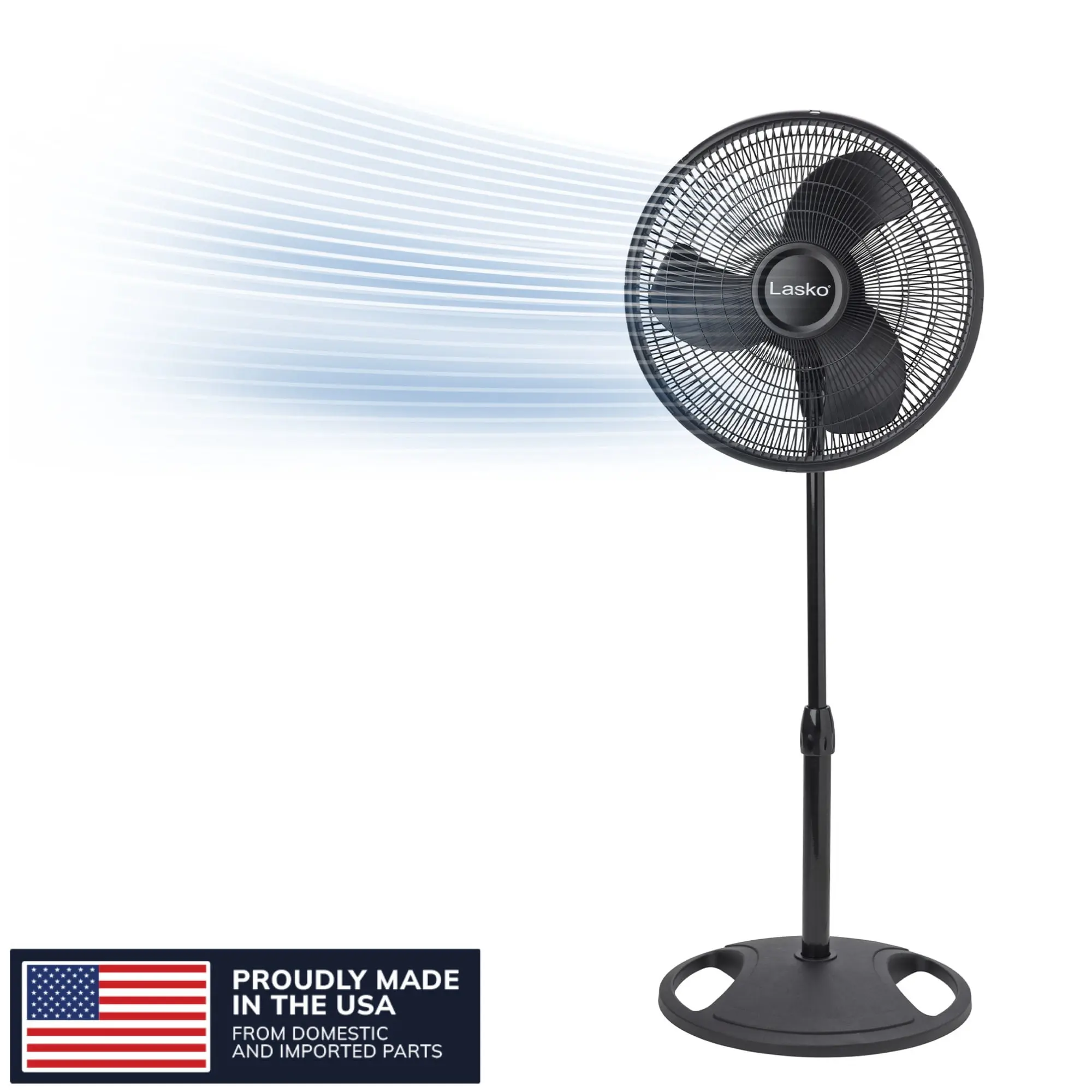 Lasko 16" 3-Speed Oscillating, Adjustable Height, Pedestal Fan S16500 Lasko 16" 3-Speed Oscillating, Adjustable Height, Pedestal Fan S16500