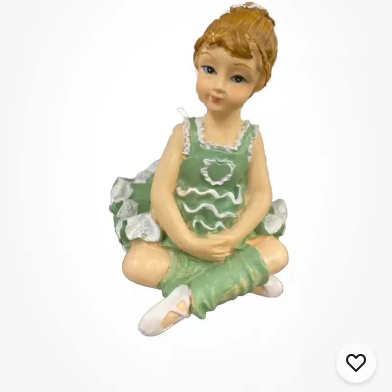 RARE Vintage 80s Little Girl Ballerina Resin Figure