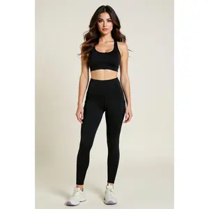 High-Waisted Nylon Spandex Leggings