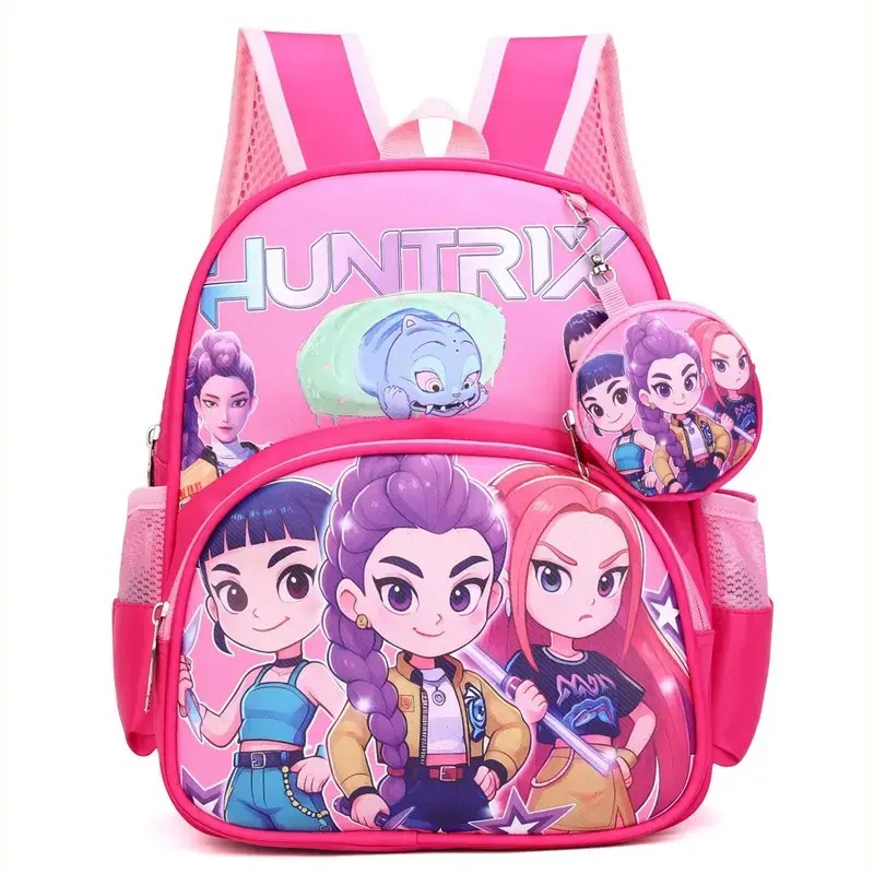 2026 New K-Pop Devil Hunter Backpack (with coin purse) – Back-to-school essential, breathable and lightweight, perfect for school and travel.