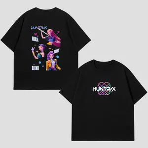 Kpop Demon Hunters Shirt&Hoodie, Huntrix Kpop Idol Group Tee, Demon Hunter Graphic T-Shirt, Kpop Merch Outfit, Vintage Y2K Streetwear Style, Unisex Fan Gift for Huntrix Lovers, Birthday Gift Idea for Kpop Fans Printed Smooth Soft