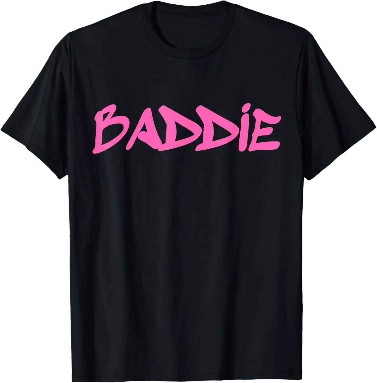 Baddie Aesthetic Pink Graffiti T-Shirt shirt of the day，cool tees，shirt for women，100%cotton Top Womenswear tshirt  business
