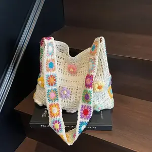 Women'S Retro Floral Patchwork Messenger Bag, Boho Crossbody Purse, Hand-Washable Lightweight Casual Shoulder Tote for Daily Use, Sports & Outdoor Activities, Purses Crossbody Bag