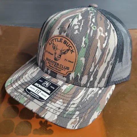Little Buck Shooter Club Spiked Brim Unisex Baseball Hat - High-Quality Materials Camouflage Adventurer Cap for Outdoor, Beach Activities (Sports & Outdoor Accessory)