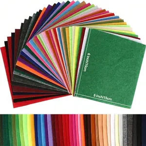 22/40/66pcs Colorful Felt Patches, Multiple Sizes Polyester Craft Patches, DIY Fabric Art, Party Decor, Craft Projects