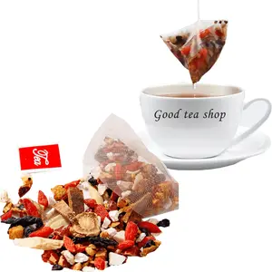 30 Pack Ginseng Ten Treasures Tea Kidney Tea, Ginseng Red Date Natural Organic Cleanse  Herbal Tea Bags, Gentle Wellness Support,Traditional Dried Sweet Beverage