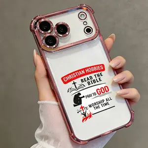Christian Hobbies Faith iPhone Case - Religious Bible Reading, God Prayer Themed Soft Shockproof Protective Cover for iPhone 11-17 Pro Max Air Plus, Smartphone Cellphone Handheld Devices Accessories DDSJ260528002